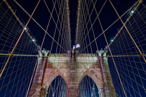 Flag on the Brooklyn Bridge